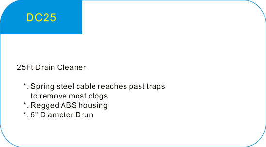  25Ft Drain Cleaner 